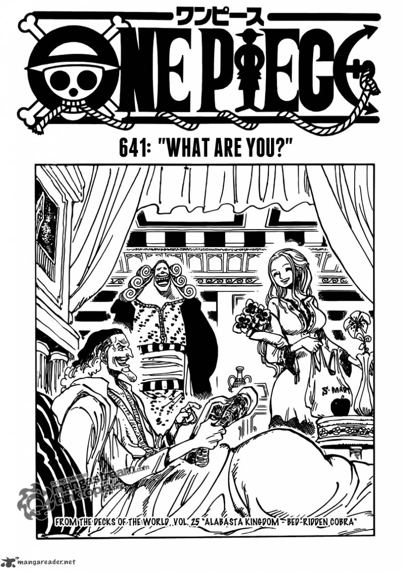 One Piece Manga Chapter 641 page 1 - What Are You?