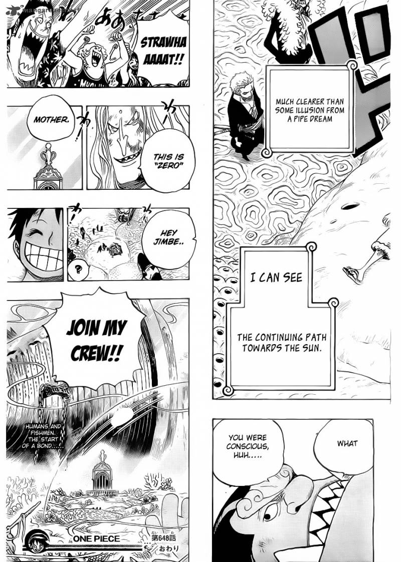 One Piece Manga Chapter 648 page 19 - The Road Toward the Sun