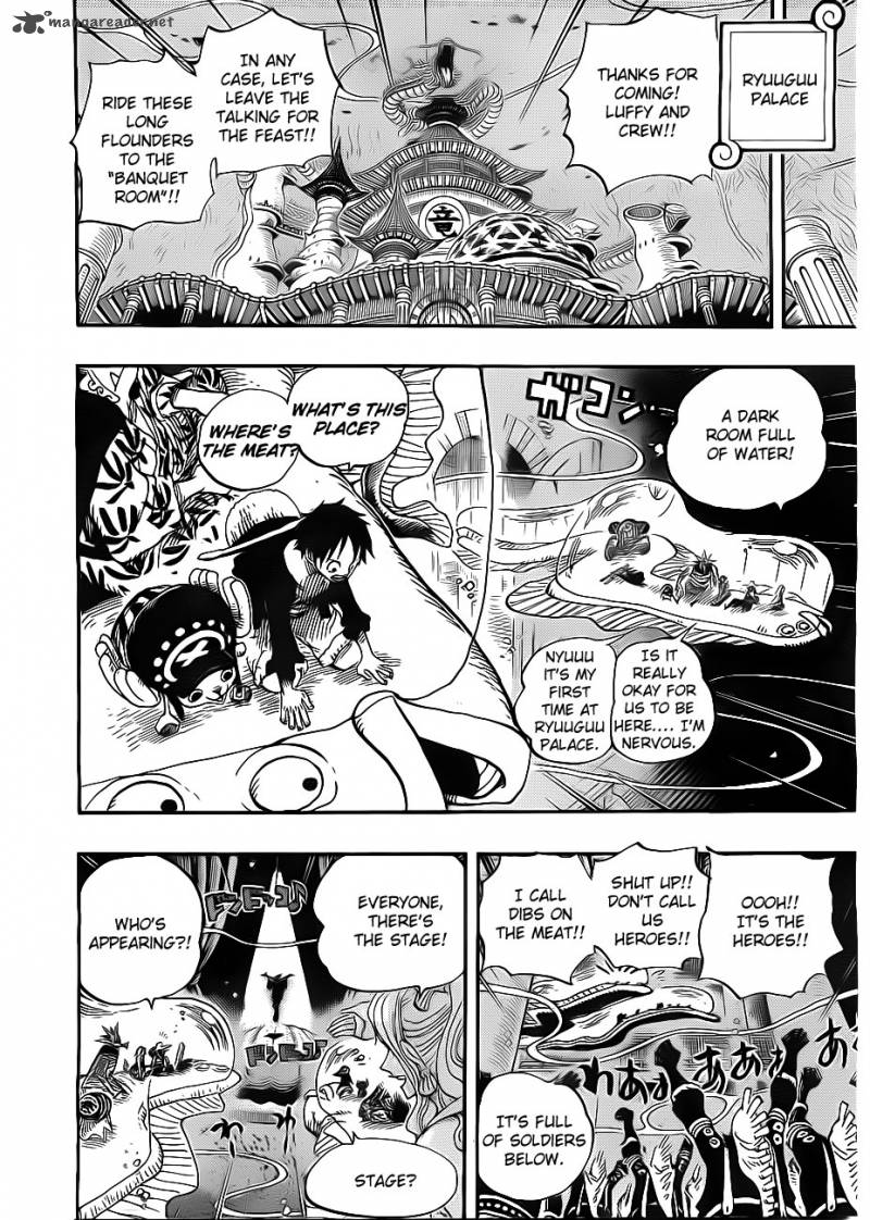 One Piece Manga Chapter 649 page 10 - The Dance of Sea Breams and Flounders