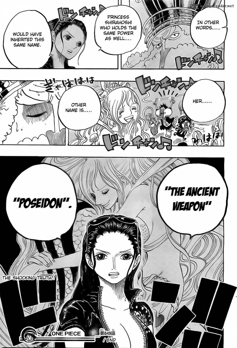 One Piece Manga Chapter 649 page 18 - The Dance of Sea Breams and Flounders
