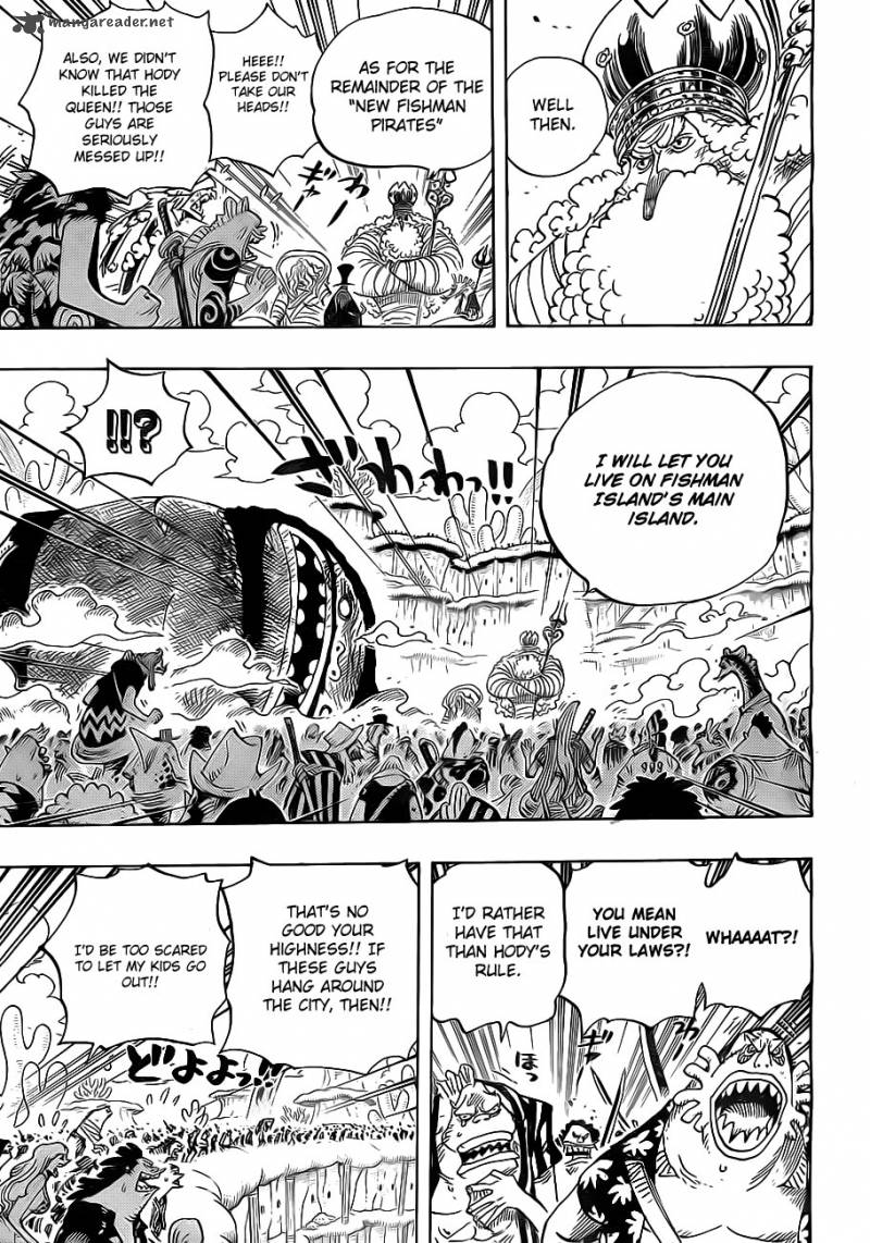 One Piece Manga Chapter 649 page 3 - The Dance of Sea Breams and Flounders