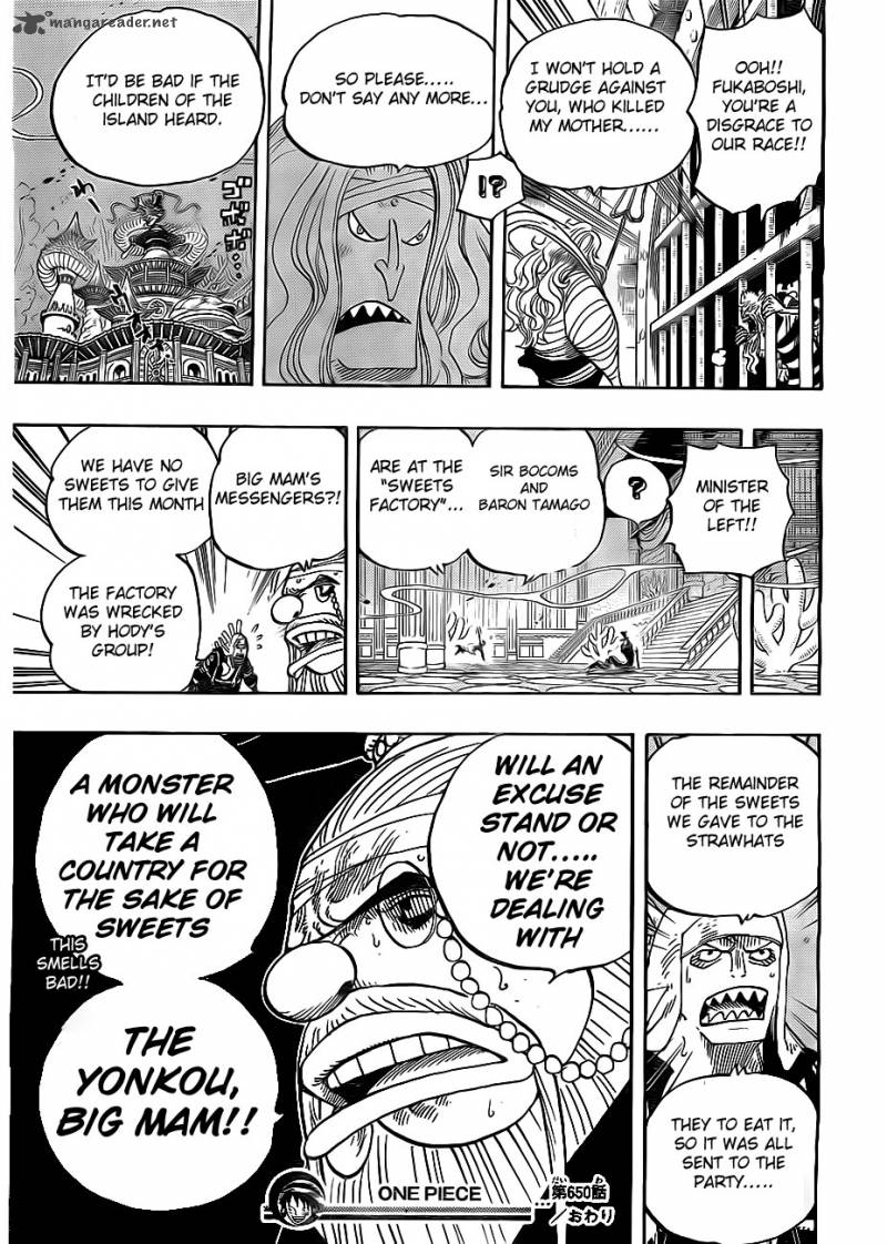 One Piece Manga Chapter 650 page 17 - Two Changes to Be Aware Of