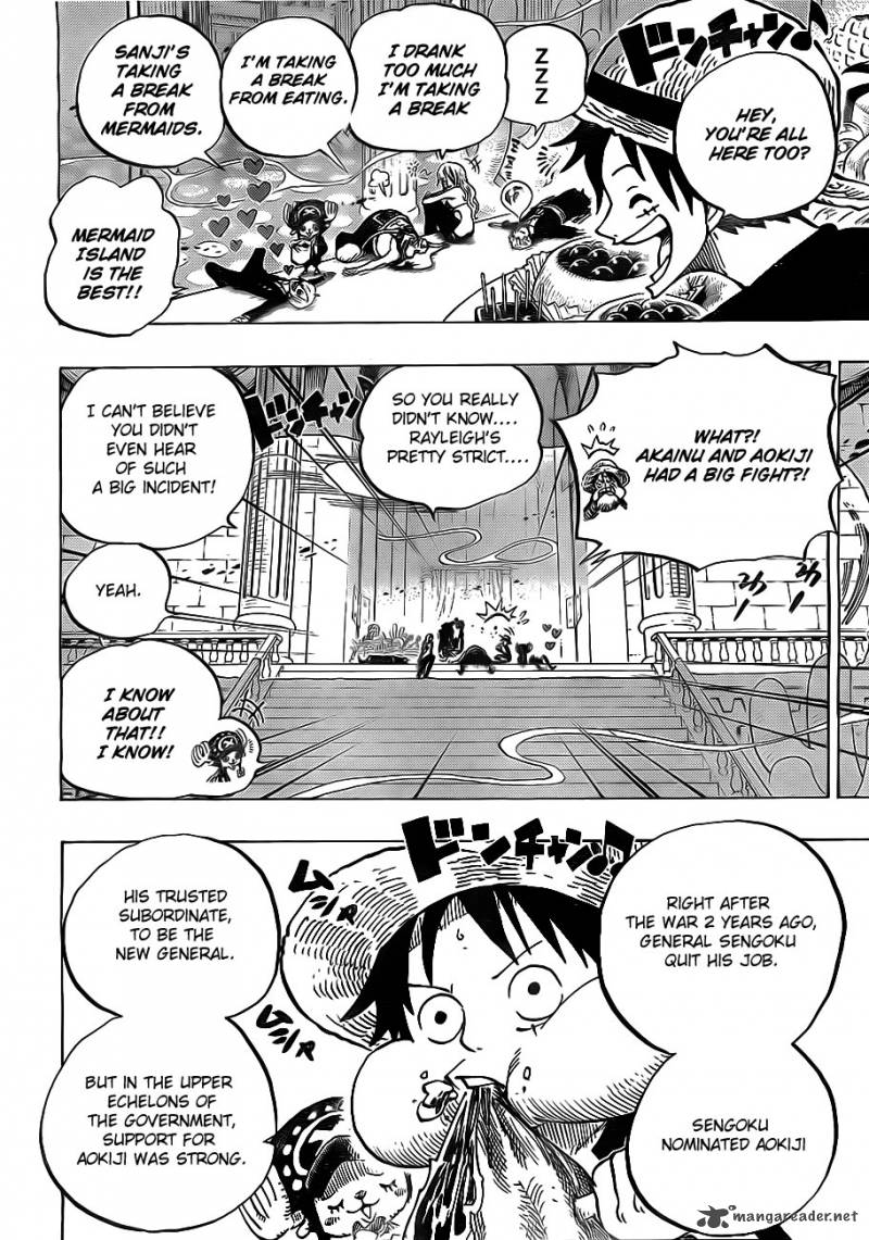 One Piece Manga Chapter 650 page 4 - Two Changes to Be Aware Of