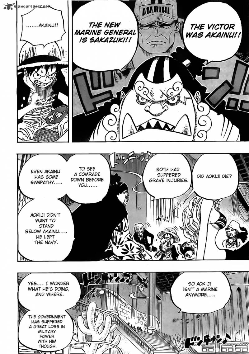 One Piece Manga Chapter 650 page 6 - Two Changes to Be Aware Of