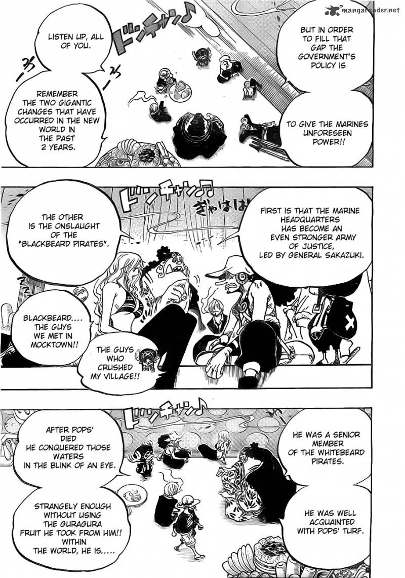 One Piece Manga Chapter 650 page 7 - Two Changes to Be Aware Of