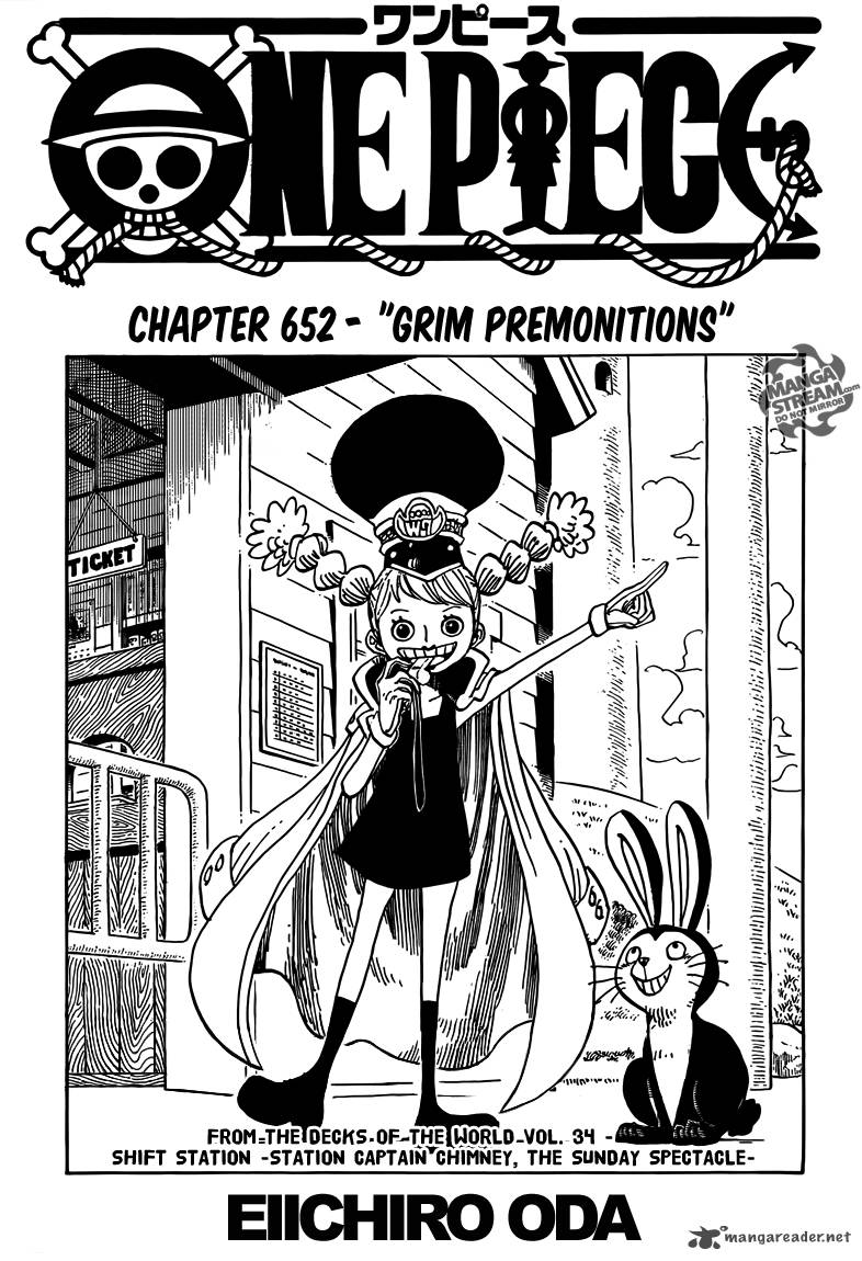 One Piece Manga Chapter 652 page 1 - Grim Premonitions
