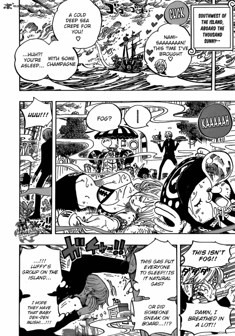 One Piece Manga Chapter 656 page 15 - Adventure on the Burning Island