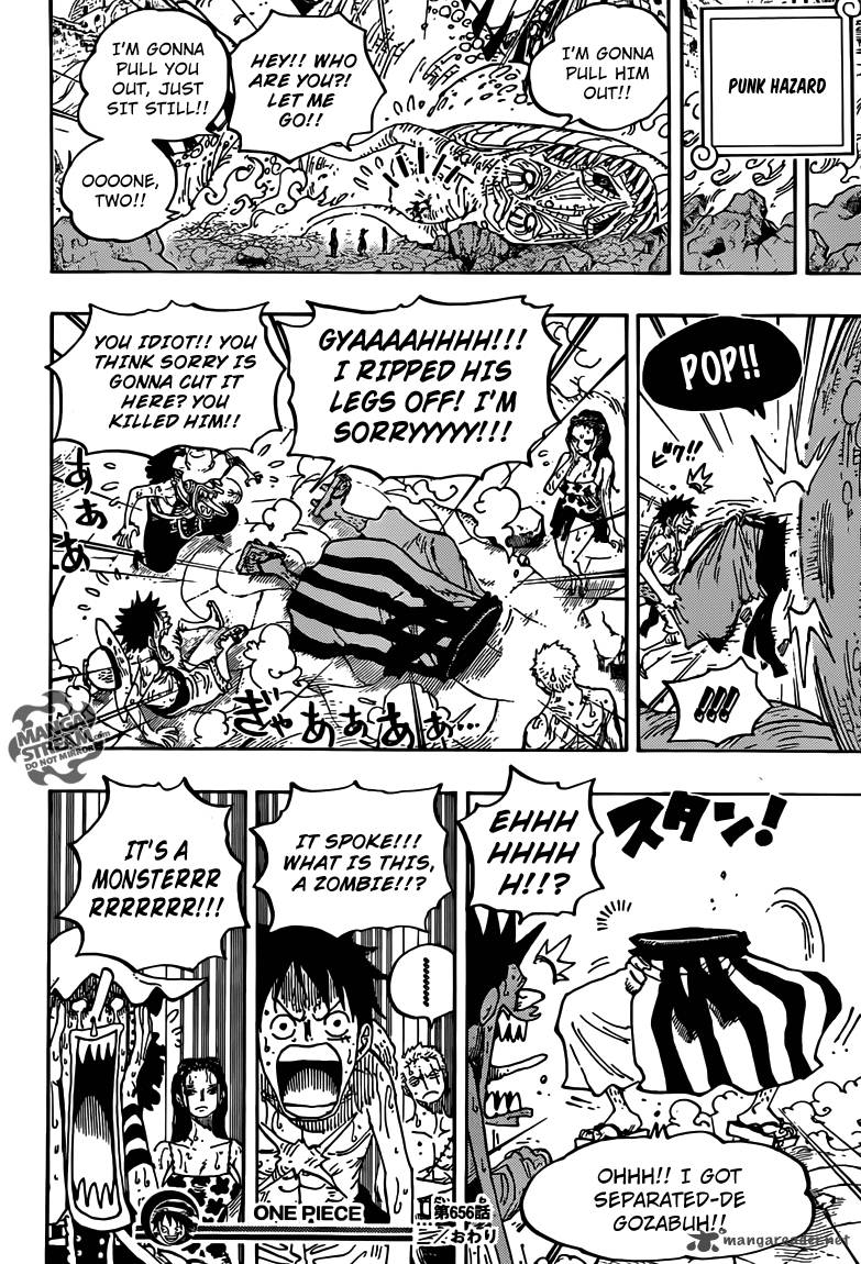 One Piece Manga Chapter 656 page 17 - Adventure on the Burning Island