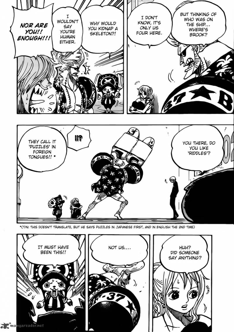 One Piece Manga Chapter 657 page 8 - Severed Head