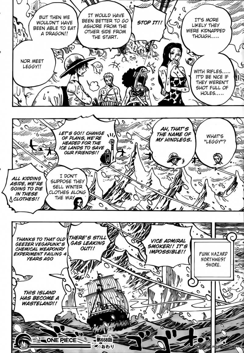 One Piece Manga Chapter 658 page 18 - Biscuits Room