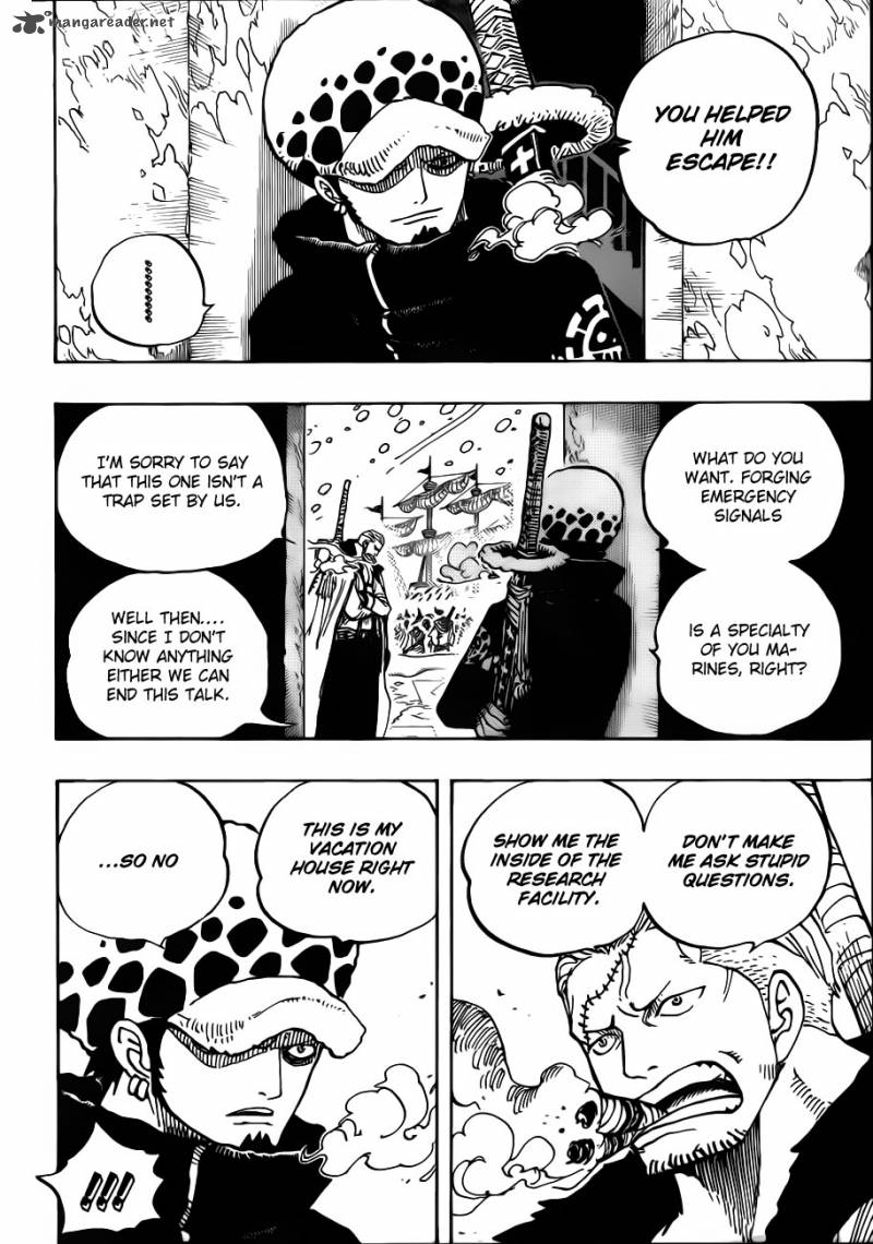 One Piece Manga Chapter 660 page 11 - Trafalgar Law, Warlord of the Sea