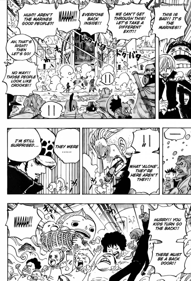 One Piece Manga Chapter 660 page 15 - Trafalgar Law, Warlord of the Sea