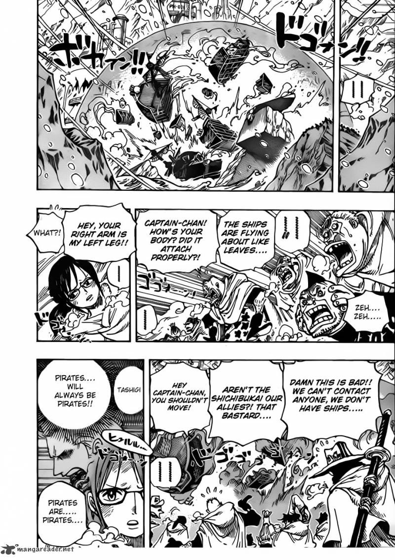 One Piece Manga Chapter 662 page 14 - Warlord Law Vs. Vice Admiral Smoker