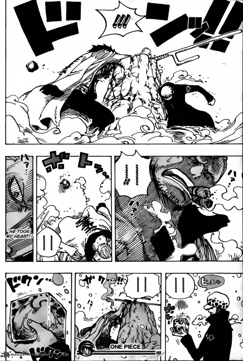 One Piece Manga Chapter 662 page 18 - Warlord Law Vs. Vice Admiral Smoker