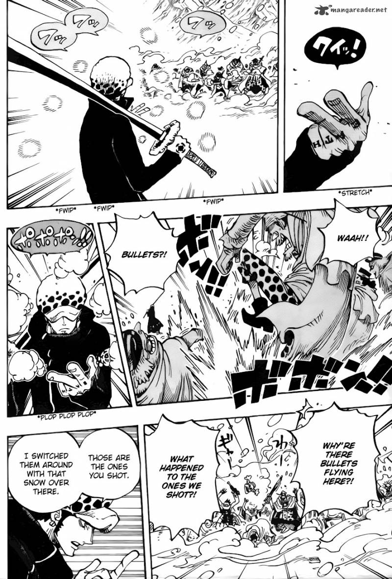 One Piece Manga Chapter 662 page 4 - Warlord Law Vs. Vice Admiral Smoker