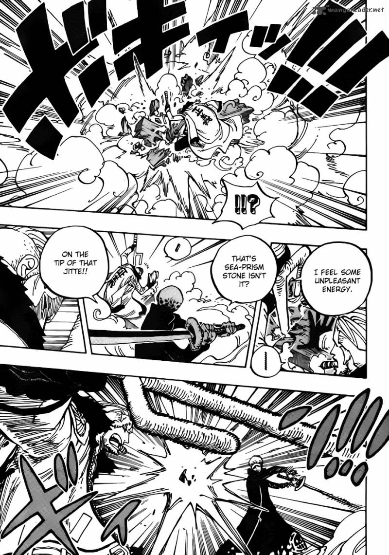 One Piece Manga Chapter 662 page 7 - Warlord Law Vs. Vice Admiral Smoker