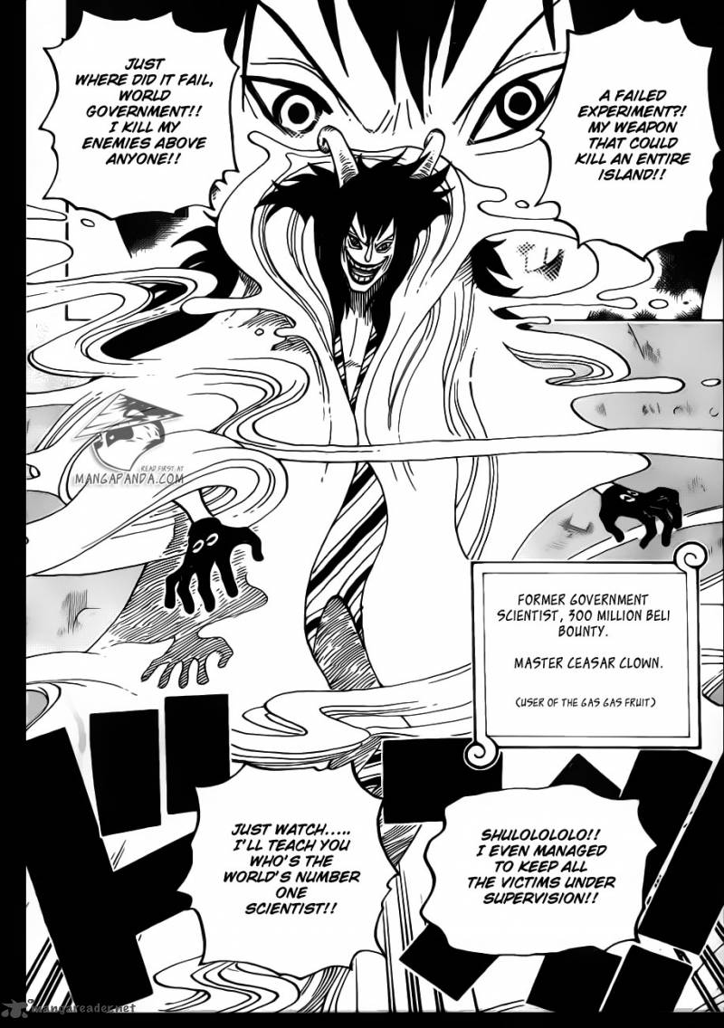 One Piece Manga Chapter 664 page 17 - Master Caesar Clown