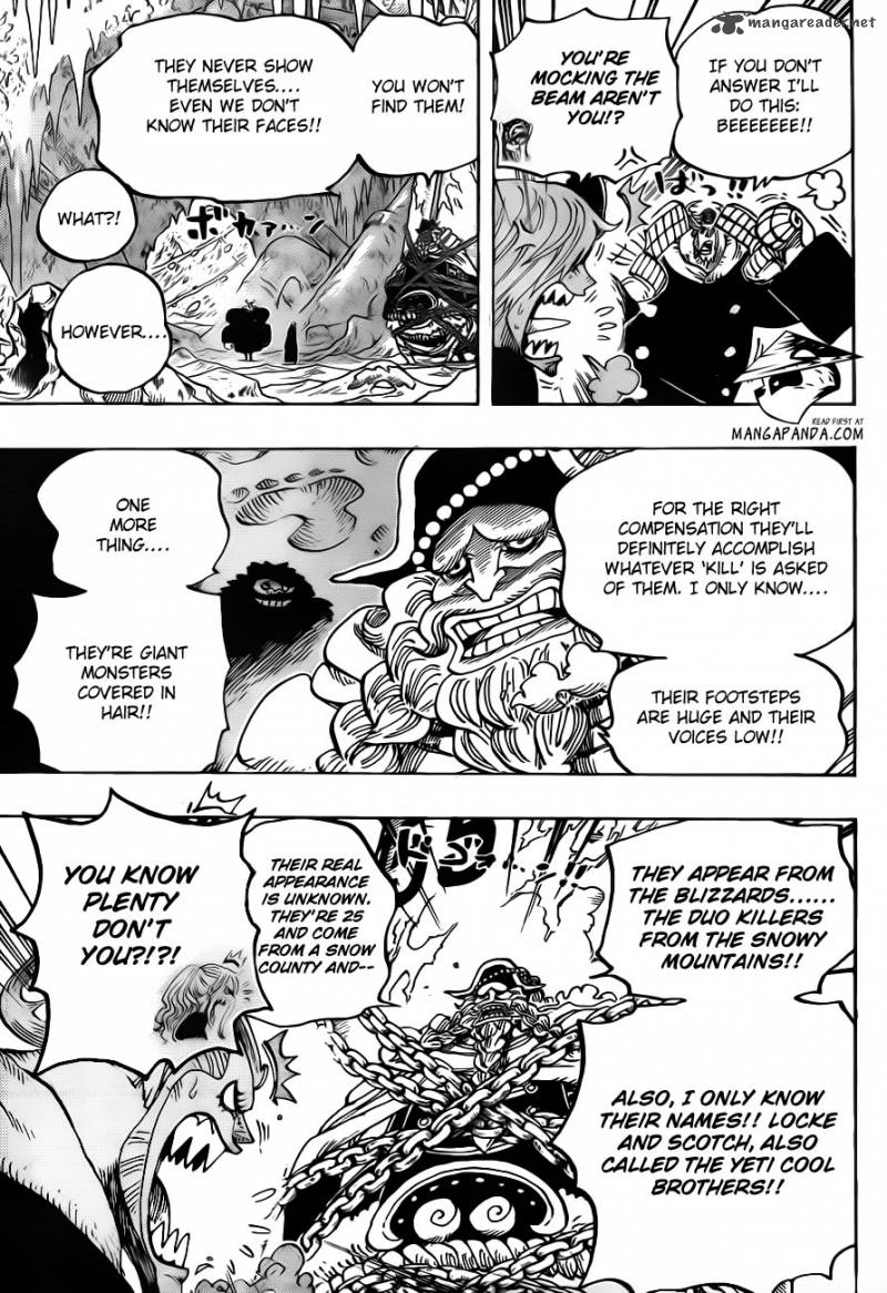 One Piece Manga Chapter 666 page 11 - Yeti Cool Brothers
