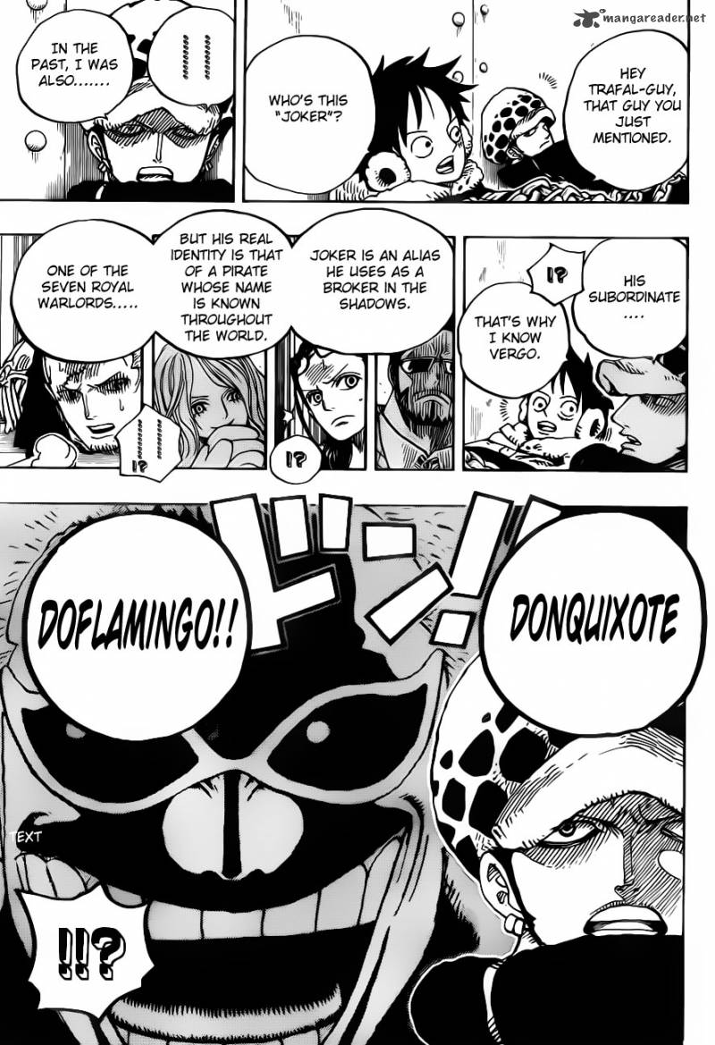 One Piece Manga Chapter 673 page 19 - Vergo and Joker