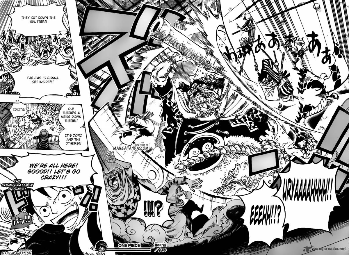 One Piece Manga Chapter 677 page 16 - COUNTER HAZARD!!