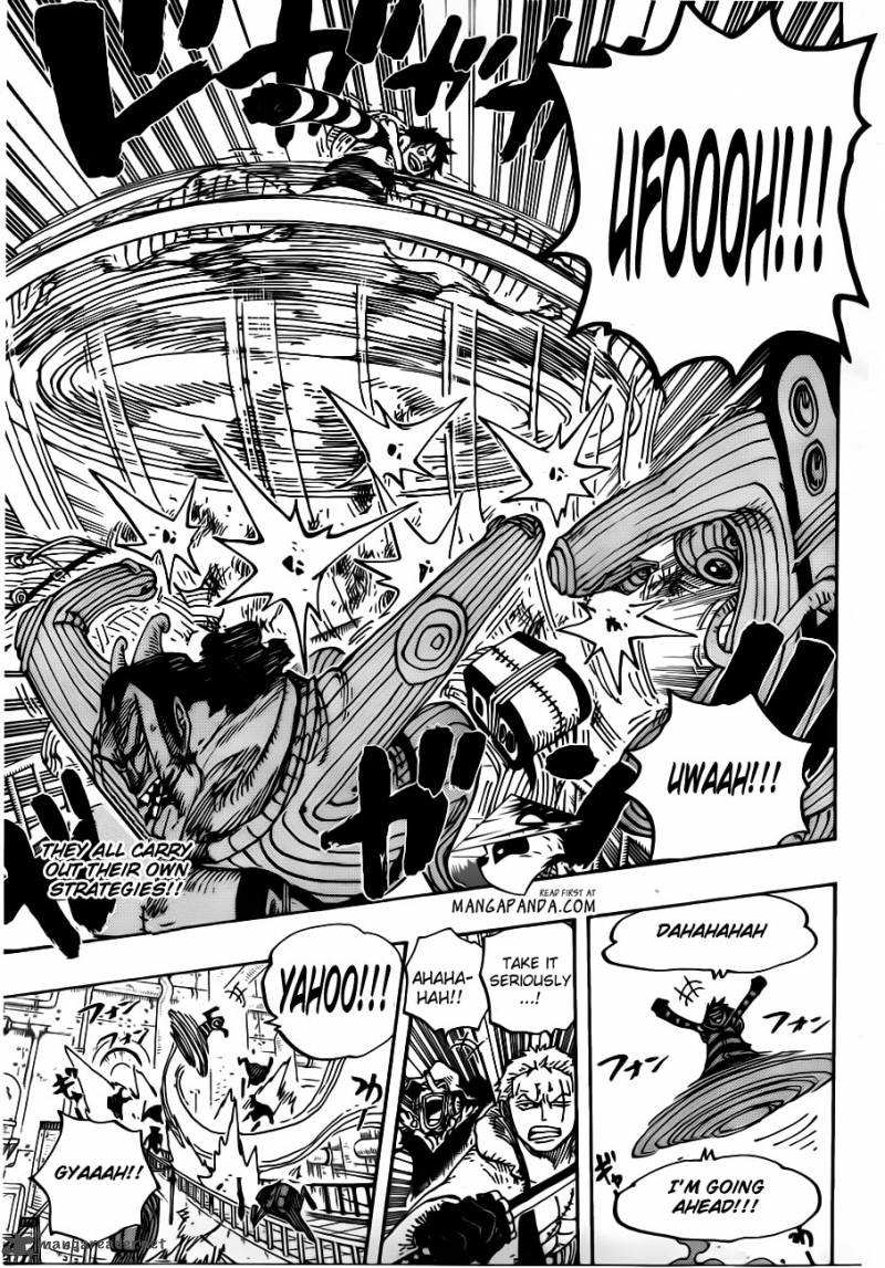 One Piece Manga Chapter 678 page 17 - Lobby of Laboratory Section A