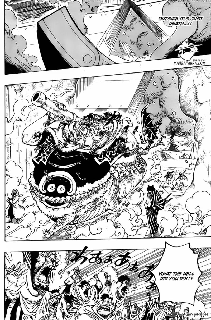 One Piece Manga Chapter 678 page 3 - Lobby of Laboratory Section A