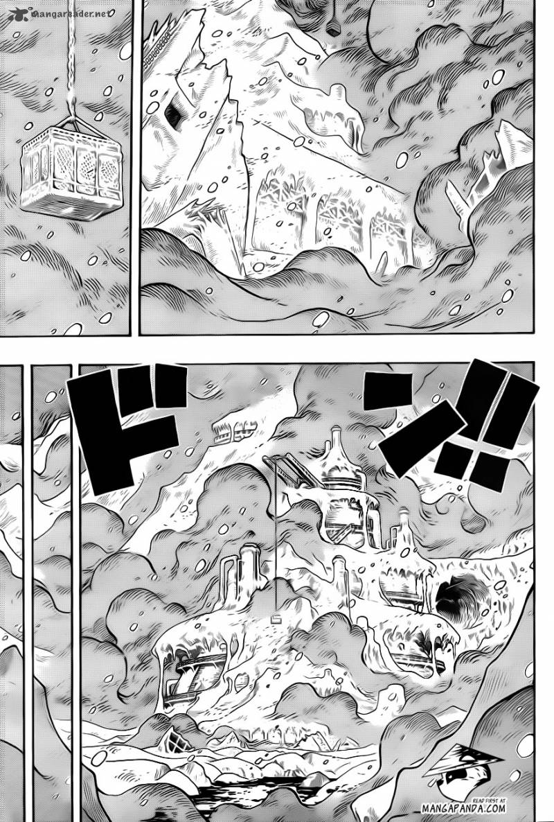 One Piece Manga Chapter 678 page 6 - Lobby of Laboratory Section A