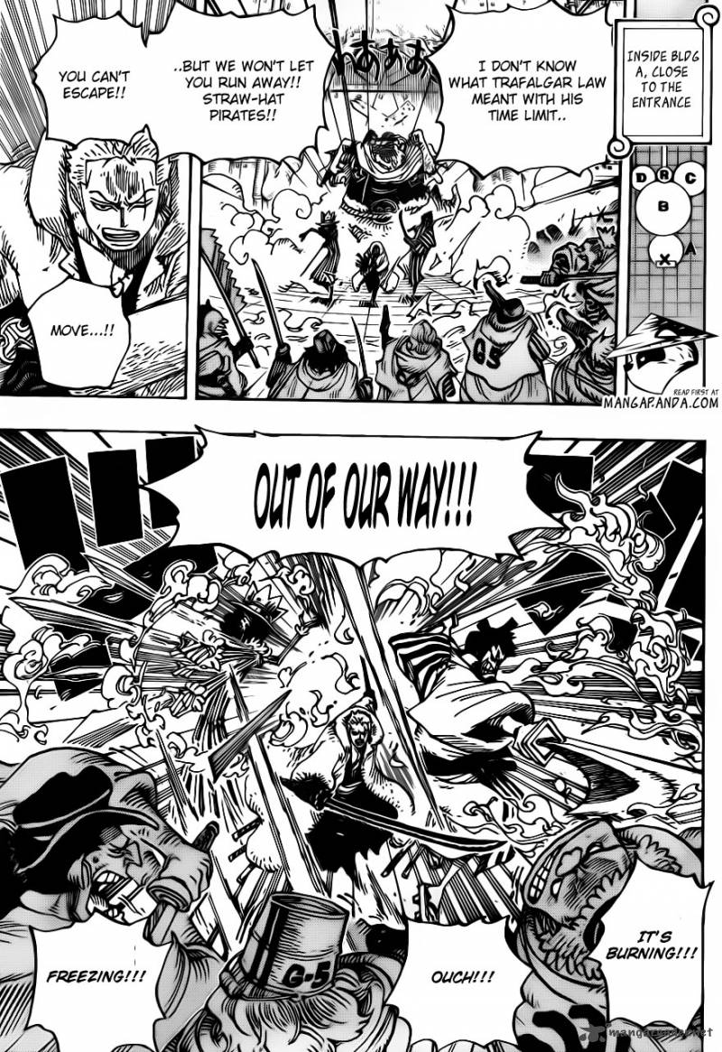 One Piece Manga Chapter 679 page 12 - The G-5 Spirit