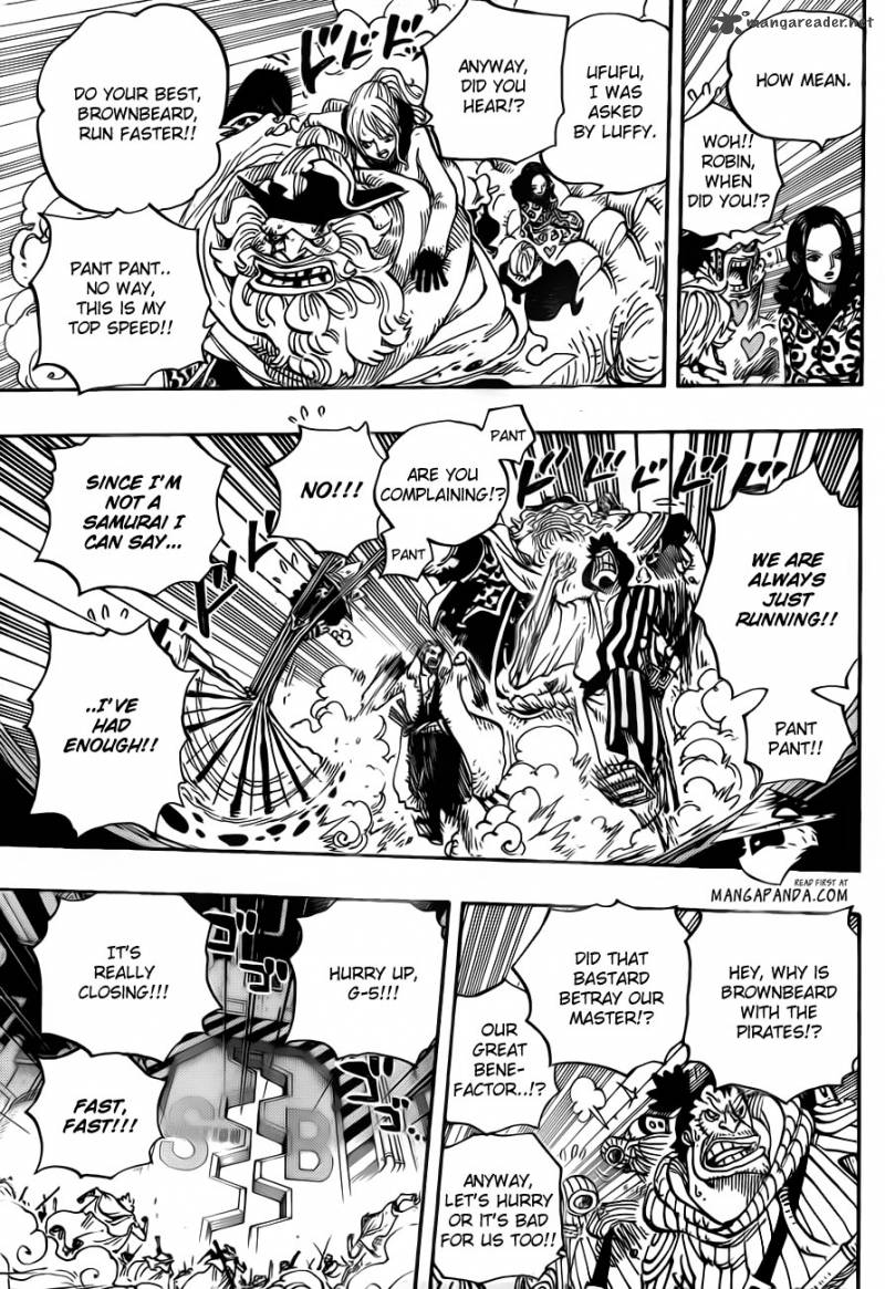 One Piece Manga Chapter 679 page 16 - The G-5 Spirit