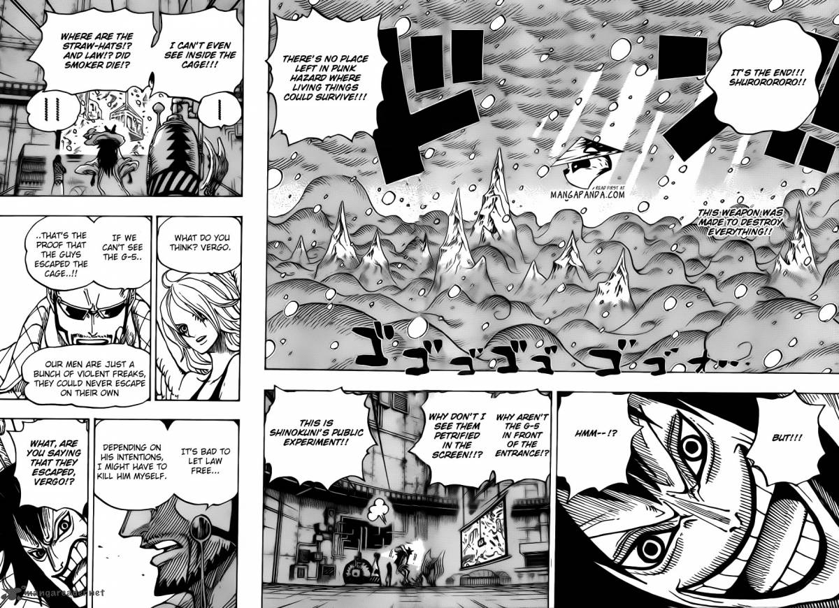One Piece Manga Chapter 679 page 4 - The G-5 Spirit