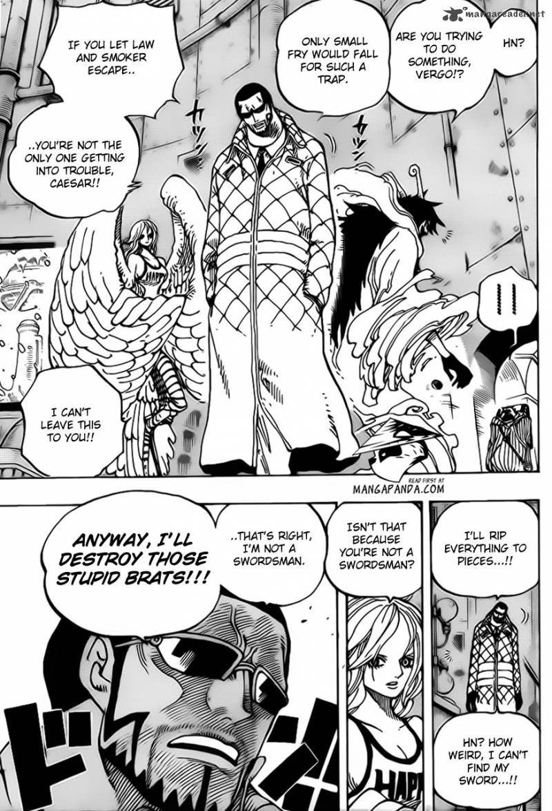 One Piece Manga Chapter 679 page 8 - The G-5 Spirit