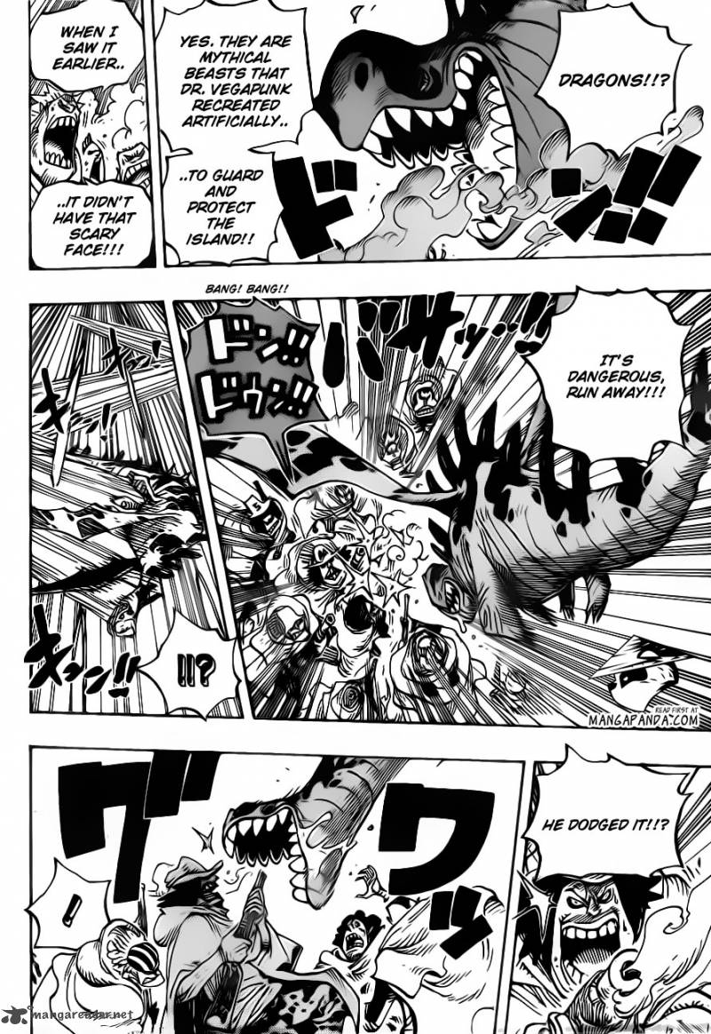 One Piece Manga Chapter 680 page 8 - Marine G-5 Base Commander Vergo the Demon Bamboo