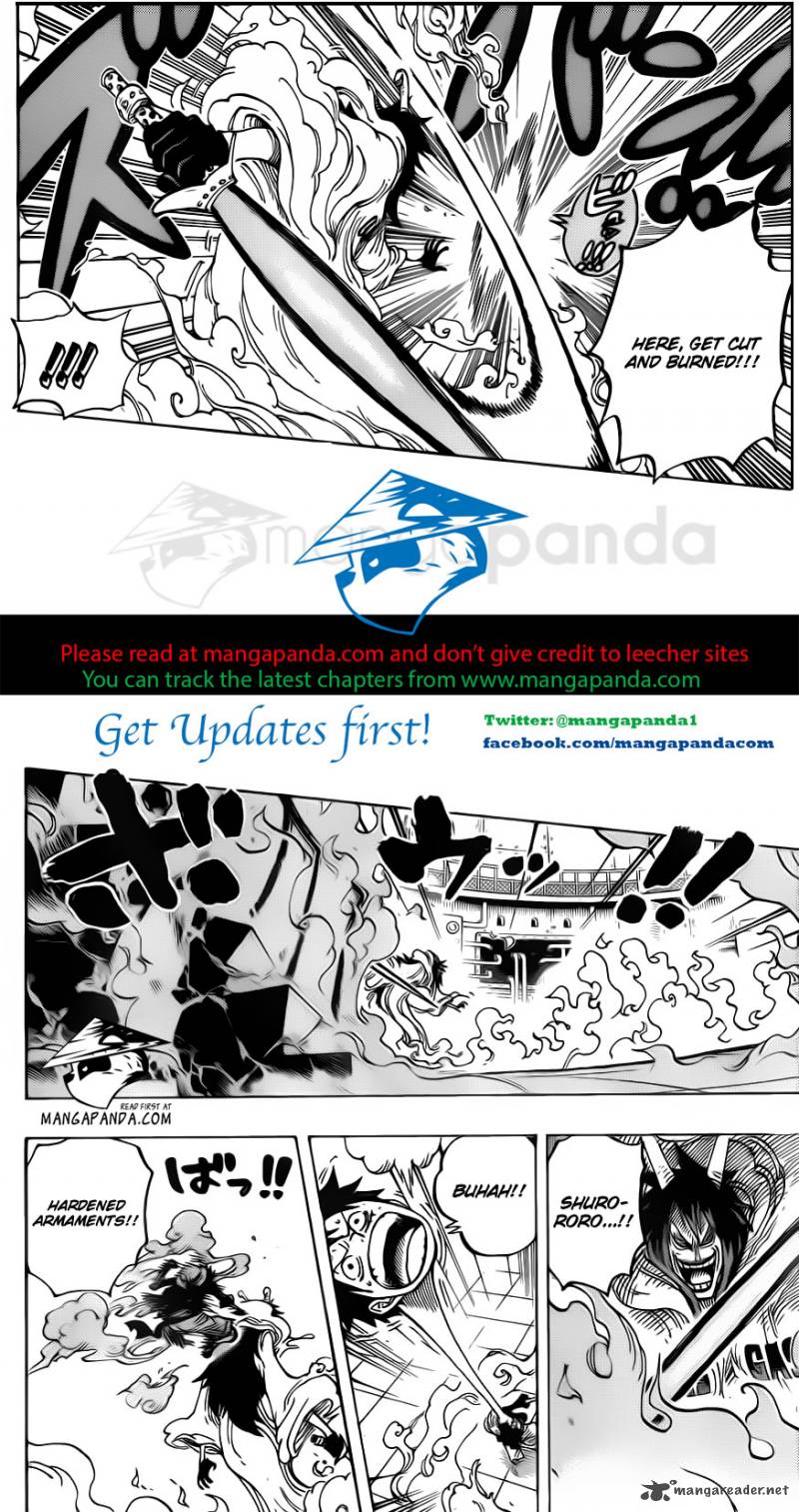 One Piece Manga Chapter 681 page 10 - Luffy vs. Master