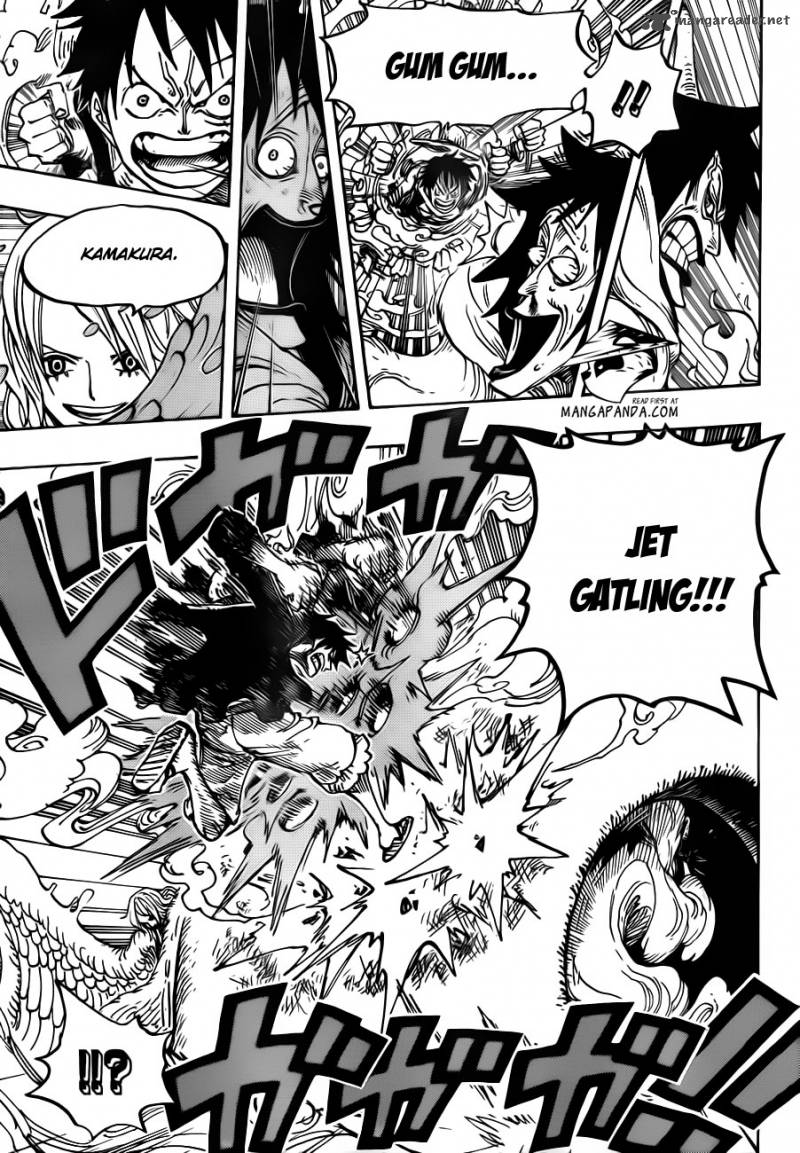 One Piece Manga Chapter 681 page 11 - Luffy vs. Master