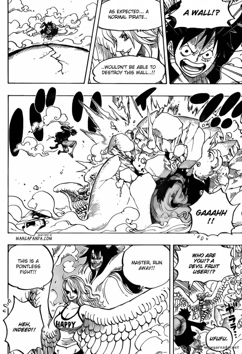 One Piece Manga Chapter 681 page 12 - Luffy vs. Master