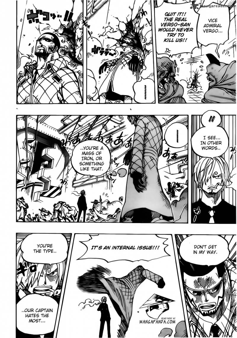 One Piece Manga Chapter 681 page 16 - Luffy vs. Master