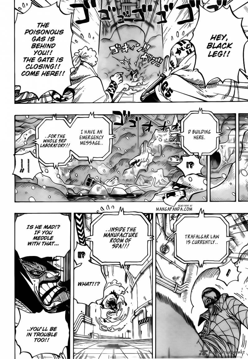 One Piece Manga Chapter 681 page 18 - Luffy vs. Master