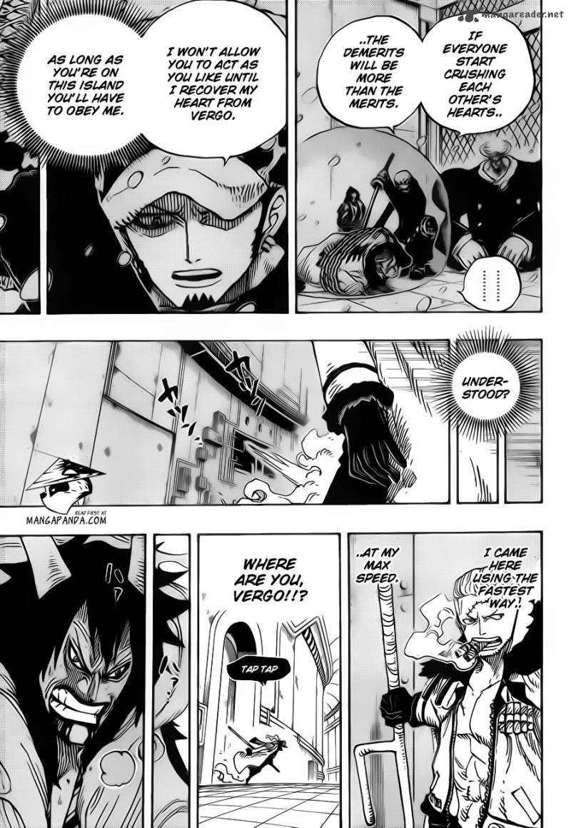 One Piece Manga Chapter 681 page 3 - Luffy vs. Master