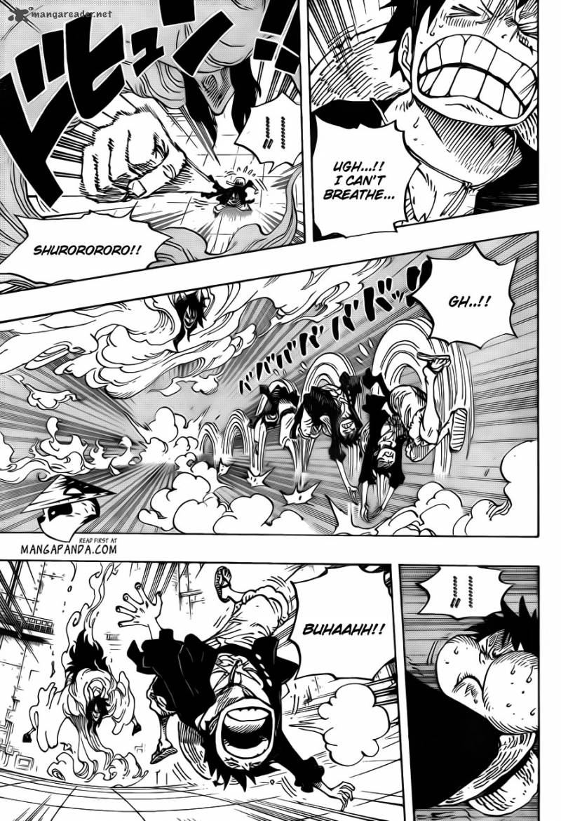 One Piece Manga Chapter 681 page 7 - Luffy vs. Master