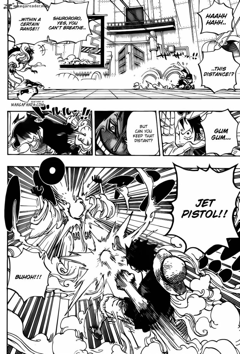 One Piece Manga Chapter 681 page 8 - Luffy vs. Master