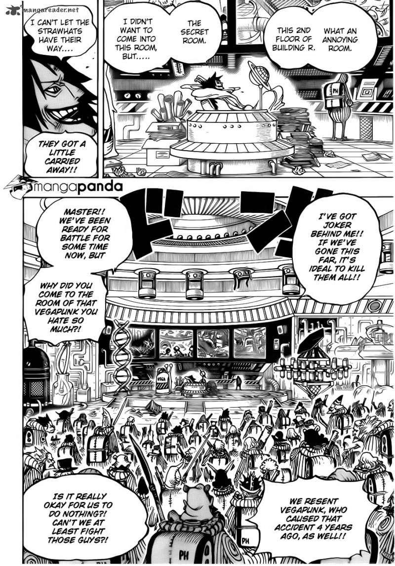 One Piece Manga Chapter 684 page 12 - Don't Do It, Vegapunk