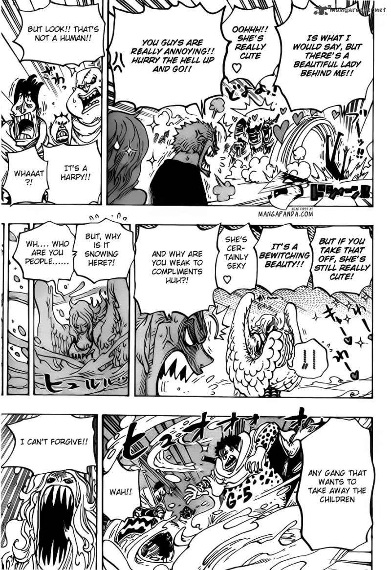 One Piece Manga Chapter 686 page 18 - The Snow Woman in the Biscuits Room