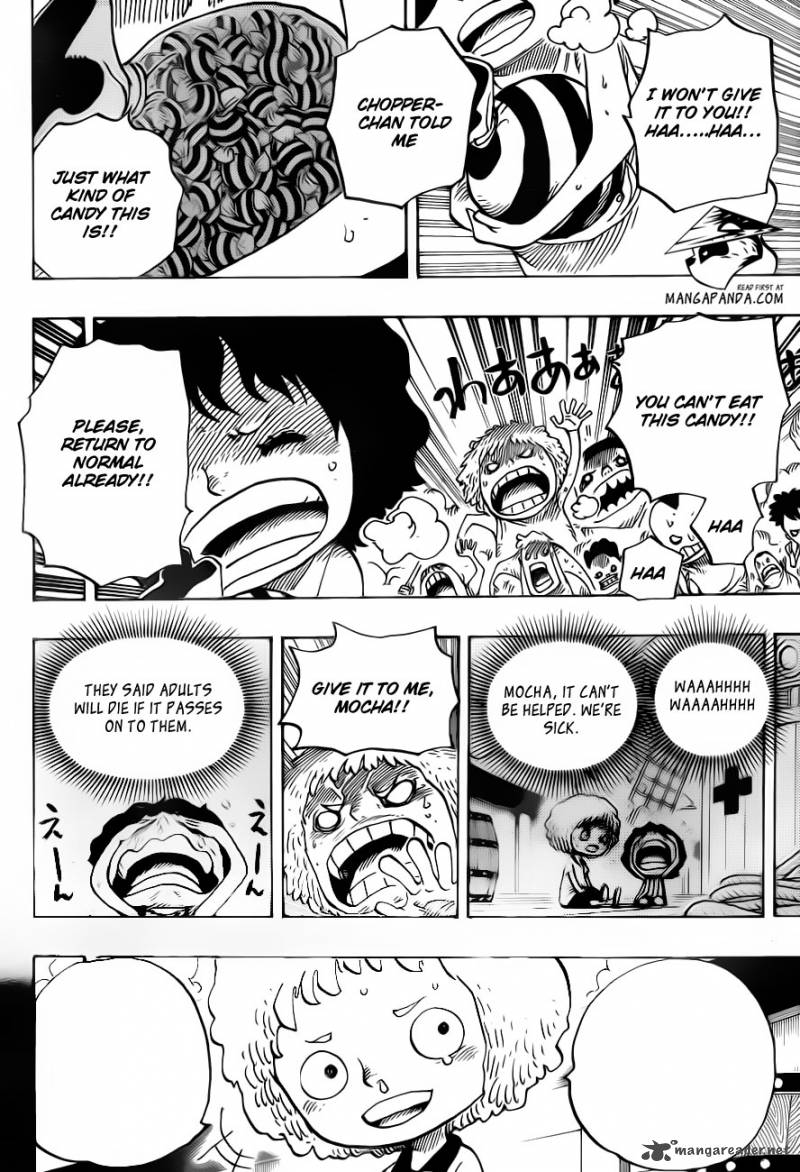 One Piece Manga Chapter 686 page 5 - The Snow Woman in the Biscuits Room