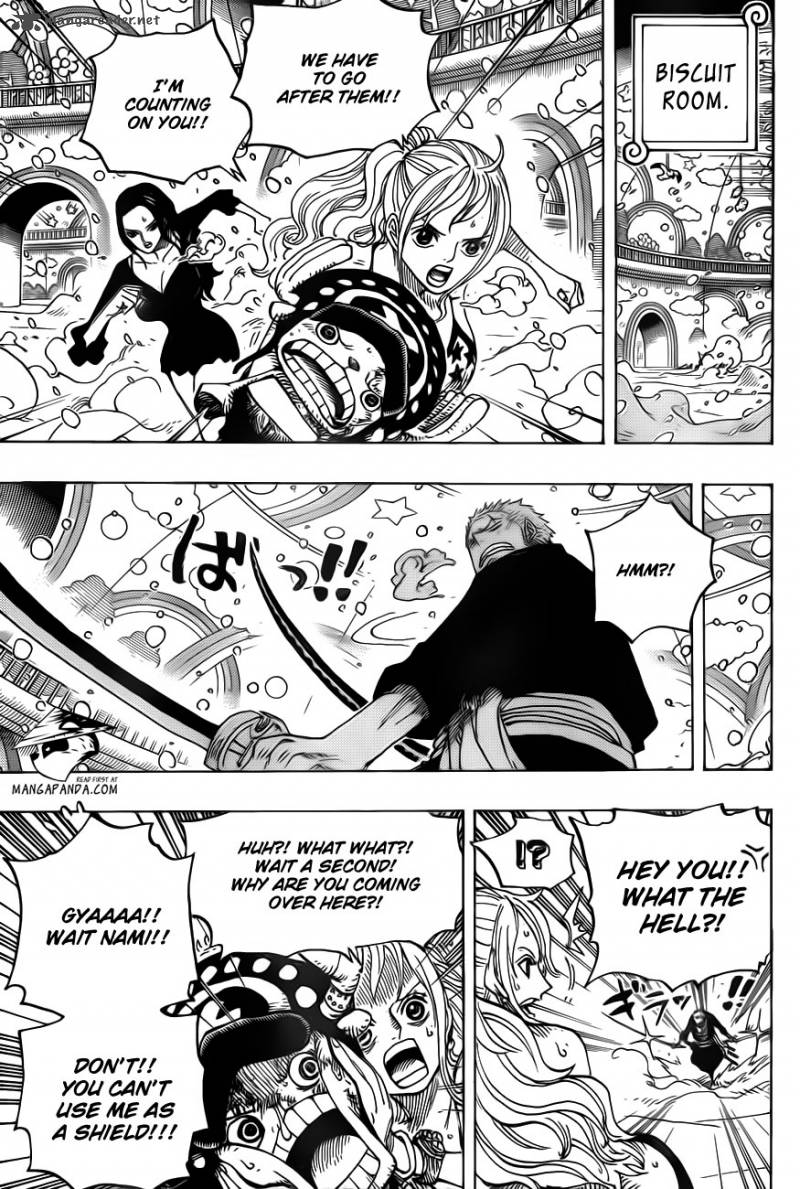 One Piece Manga Chapter 686 page 8 - The Snow Woman in the Biscuits Room