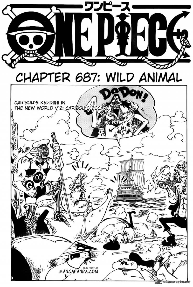 One Piece Manga Chapter 687 page 1 - Wild Beast