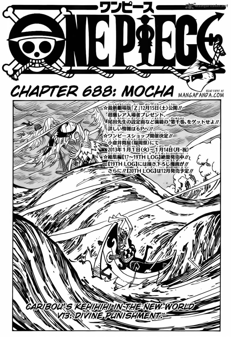 One Piece Manga Chapter 688 page 3 - Mocha