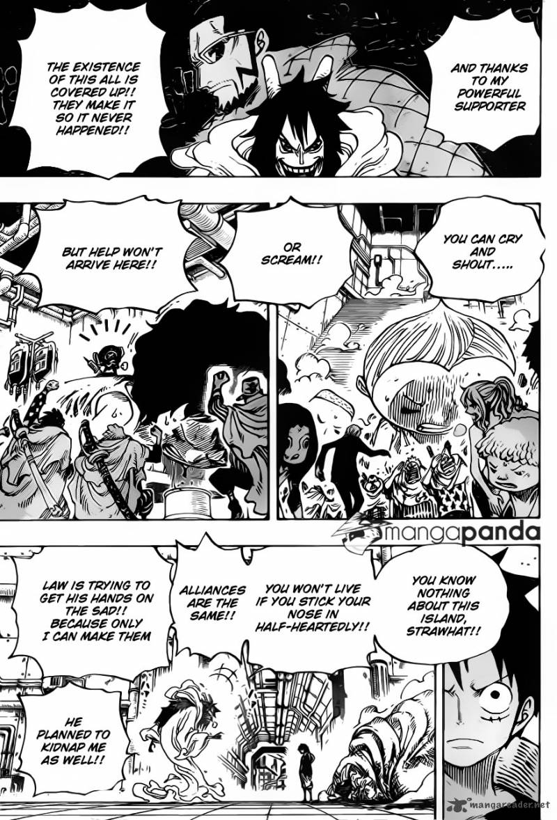 One Piece Manga Chapter 689 page 15 - A Seemingly Non-Existent Island