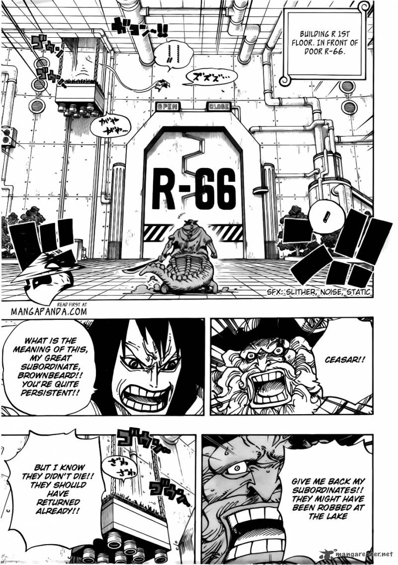 One Piece Manga Chapter 689 page 4 - A Seemingly Non-Existent Island