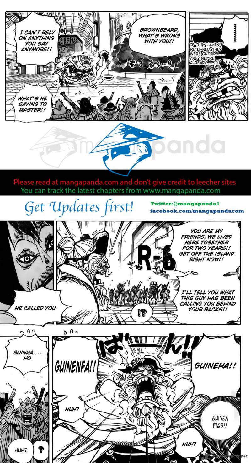 One Piece Manga Chapter 689 page 6 - A Seemingly Non-Existent Island
