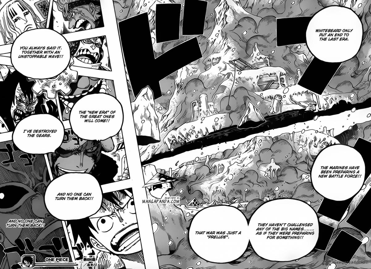One Piece Manga Chapter 690 page 19 - SAD